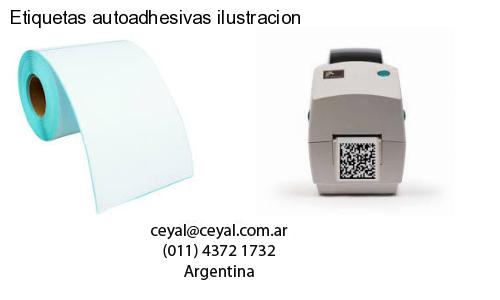 Etiquetas autoadhesivas ilustracion