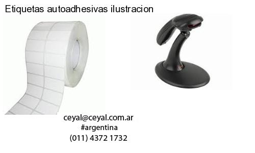 Etiquetas autoadhesivas ilustracion