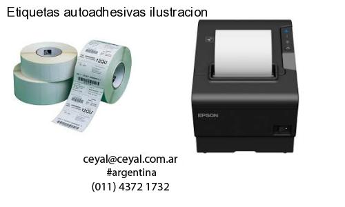 Etiquetas autoadhesivas ilustracion