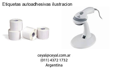 Etiquetas autoadhesivas ilustracion