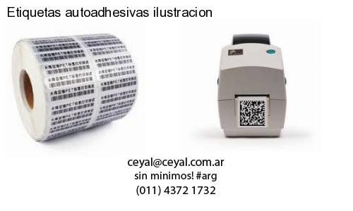 Etiquetas autoadhesivas ilustracion
