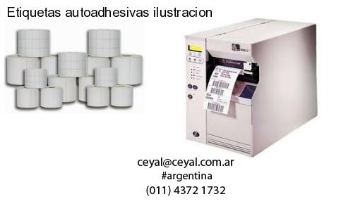 Etiquetas autoadhesivas ilustracion