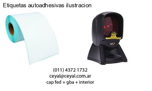 Etiquetas autoadhesivas ilustracion