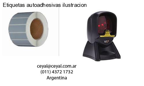 Etiquetas autoadhesivas ilustracion