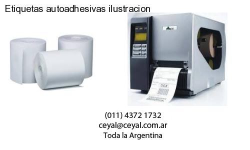 Etiquetas autoadhesivas ilustracion