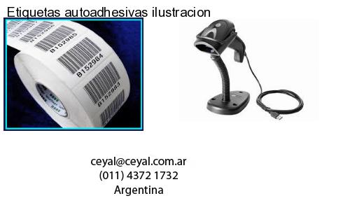 Etiquetas autoadhesivas ilustracion