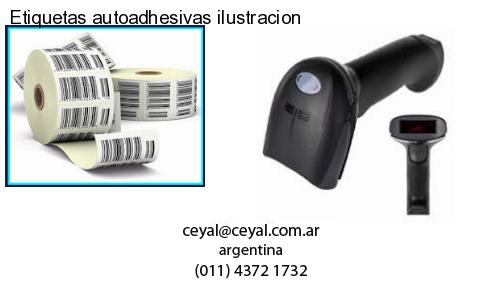 Etiquetas autoadhesivas ilustracion