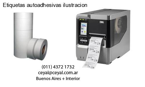 Etiquetas autoadhesivas ilustracion