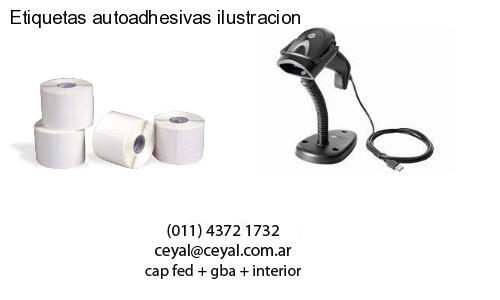 Etiquetas autoadhesivas ilustracion