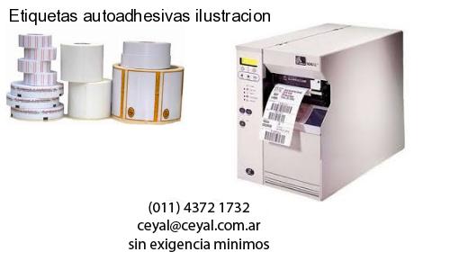 Etiquetas autoadhesivas ilustracion