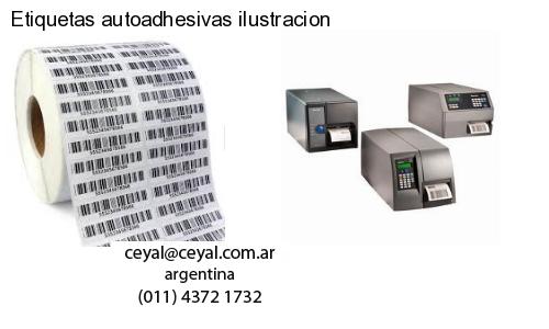Etiquetas autoadhesivas ilustracion