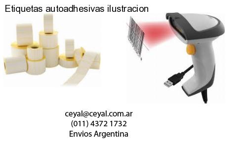 Etiquetas autoadhesivas ilustracion