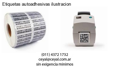 Etiquetas autoadhesivas ilustracion
