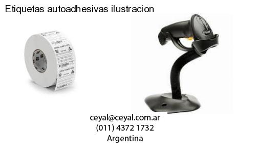 Etiquetas autoadhesivas ilustracion