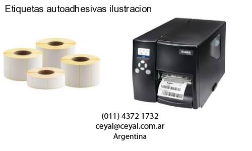 Etiquetas autoadhesivas ilustracion