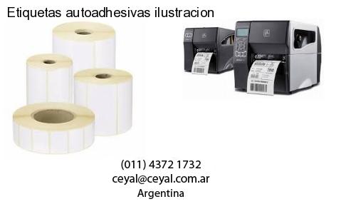 Etiquetas autoadhesivas ilustracion