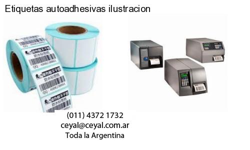 Etiquetas autoadhesivas ilustracion