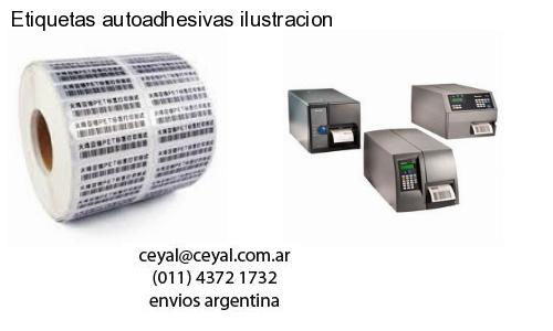 Etiquetas autoadhesivas ilustracion