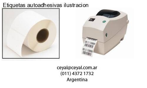 Etiquetas autoadhesivas ilustracion