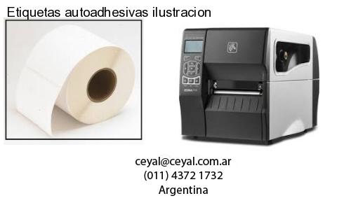 Etiquetas autoadhesivas ilustracion