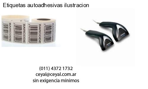 Etiquetas autoadhesivas ilustracion