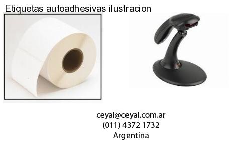 Etiquetas autoadhesivas ilustracion