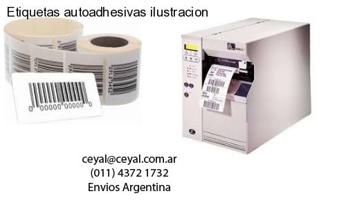Etiquetas autoadhesivas ilustracion