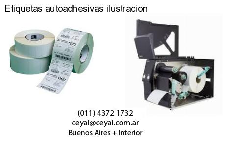 Etiquetas autoadhesivas ilustracion