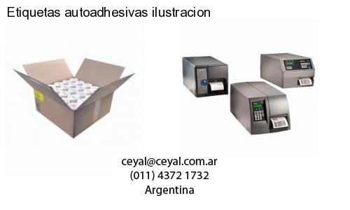 Etiquetas autoadhesivas ilustracion