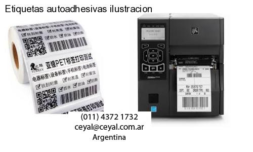 Etiquetas autoadhesivas ilustracion