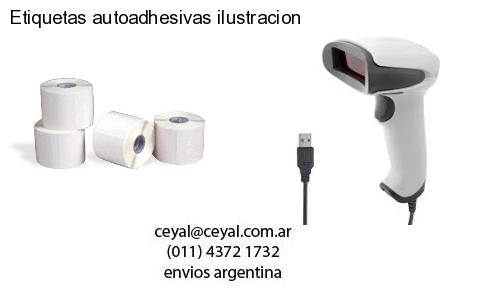 Etiquetas autoadhesivas ilustracion