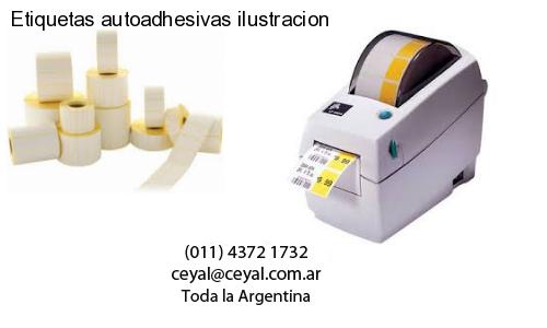 Etiquetas autoadhesivas ilustracion