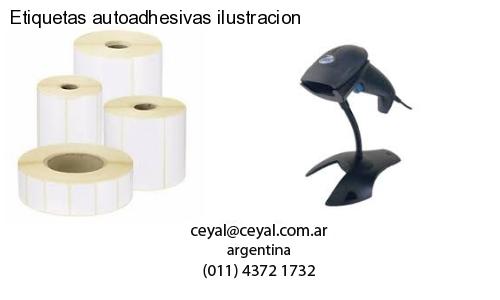 Etiquetas autoadhesivas ilustracion