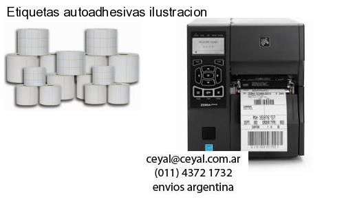Etiquetas autoadhesivas ilustracion