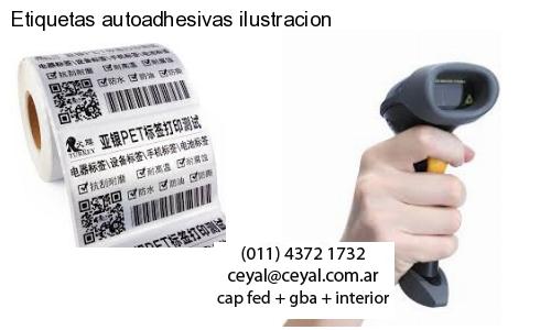 Etiquetas autoadhesivas ilustracion