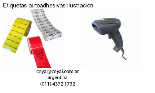 Etiquetas autoadhesivas ilustracion