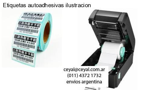 Etiquetas autoadhesivas ilustracion