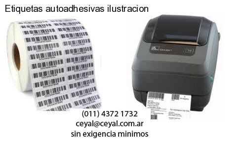 Etiquetas autoadhesivas ilustracion