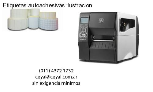 Etiquetas autoadhesivas ilustracion