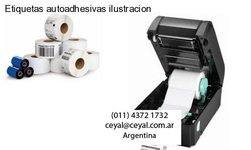 Etiquetas autoadhesivas ilustracion