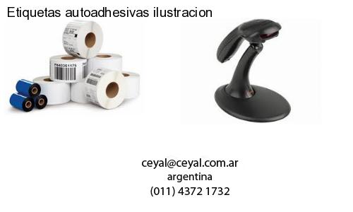 Etiquetas autoadhesivas ilustracion