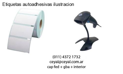 Etiquetas autoadhesivas ilustracion