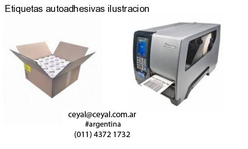 Etiquetas autoadhesivas ilustracion