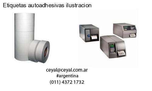 Etiquetas autoadhesivas ilustracion