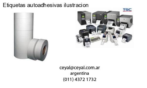 Etiquetas autoadhesivas ilustracion