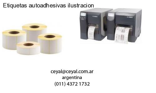 Etiquetas autoadhesivas ilustracion