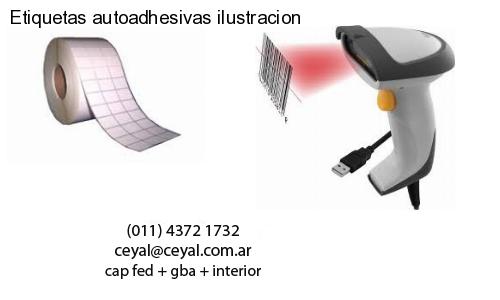 Etiquetas autoadhesivas ilustracion