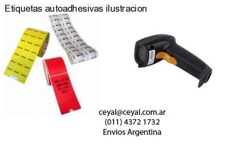 Etiquetas autoadhesivas ilustracion