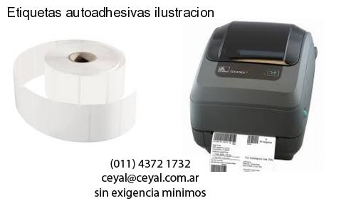 Etiquetas autoadhesivas ilustracion