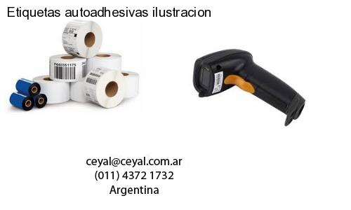 Etiquetas autoadhesivas ilustracion
